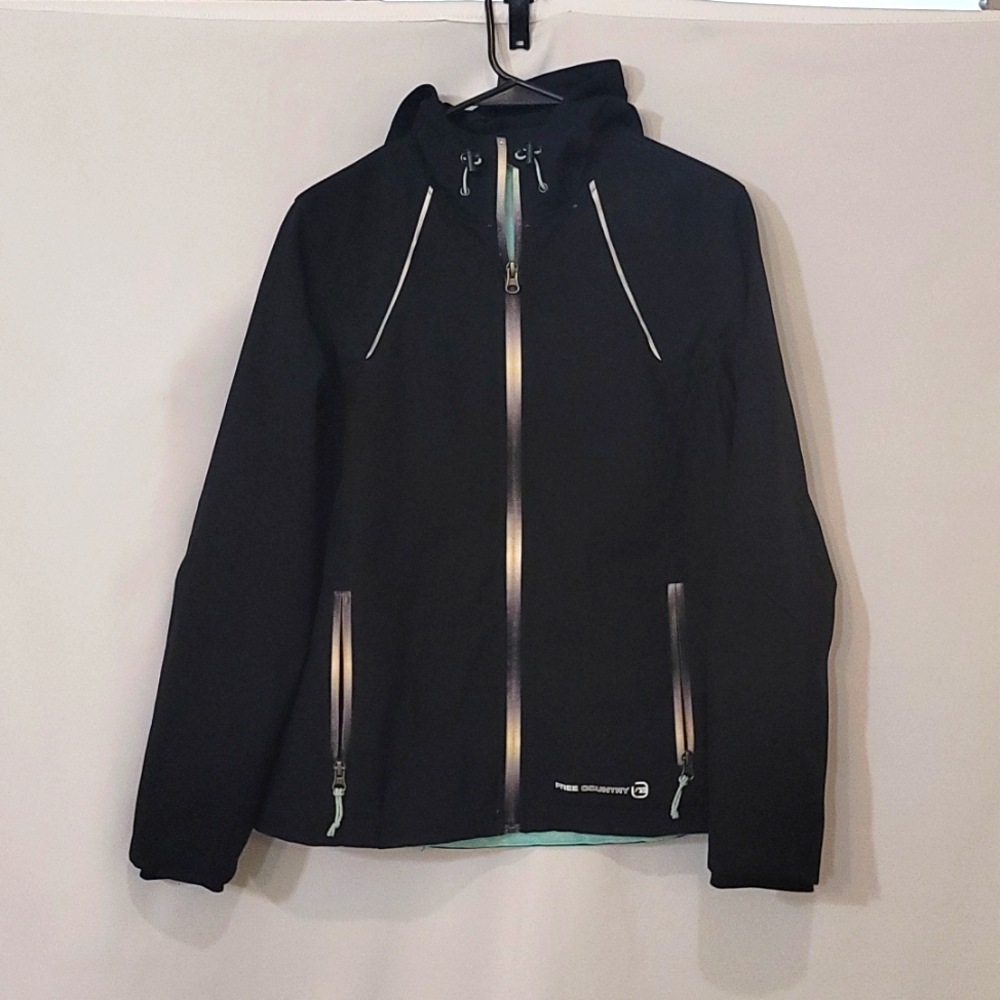 Free Country Womens Softshell Jacket size Medium Black